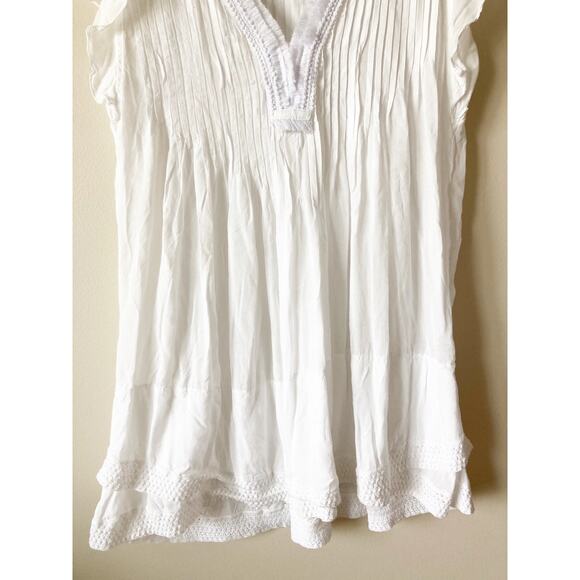 POUPETTE ST BARTH Sasha Mini Dress White Cover-Up Lace XS - Picture 7 of 10